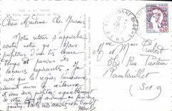 CPA La Lande La Route dans le Foret de Pins