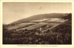 CPA Hartmannswillerkopf Vieil Armand Le Cimetiere du Silberloch 