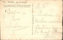 CPA Le Pont Alexandre III et l'Esplanade des Invalides Alexandre III Bridge and Invalids Esplanade 