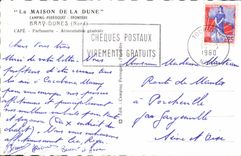 CPA La Maison de la Dune Camping Perroquet Frontiere Bray Dunes Nord