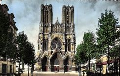 CPA Reims Marne La Cathedrale 