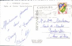 CPA Honfleur Calvados Eglise et Clocher Sainte Catherine