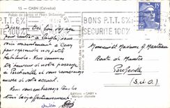 CPA Caen Calvados Palais de Justice et Place St Sauveur 