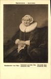 CPA Rijksmuseum Amsterdam Rembrandt Van Rijn Elisabeth Bas 