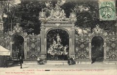 CPA Nancy Grilles en fer forge de Jean Laudur Fontaine d'Amphitrite 