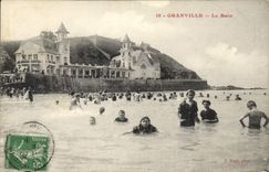 CPA Granville Le Bain 