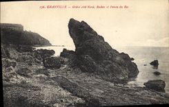 CPA Granville Greve cote Nord Rocher et Pointe du Roc 