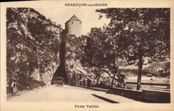 CPA Besancon les Bains Porte Taillee 