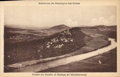 CPA Environs de Besancon les Bains Vallee du Doubs et Ruines de Montferrand 