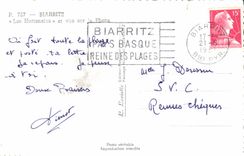 CPA Biarritz Les Hortensias et vue sur le Phare 