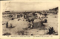 CPA Trouville La Reine des Plages Vue Generale de la Plage 