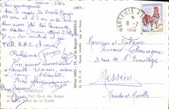 CPA Marseille Un Coin du Port Quai des Belges et Notre Dame de la Garde 