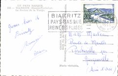 CPA En Pays Basque Biarritz Basses Pyrenees La Rocher de la Vierge 