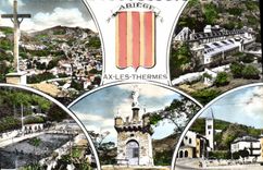 CPA Aux les Thermes Ariege Vue Generale Etablissement le teich 