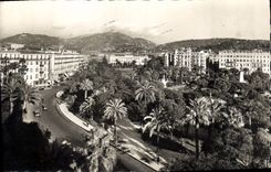 CPA Nice Les Jardins Albert 1st Vus de l'Hotel Ruhl Au fond la place Massena et le Casino Municipal 
