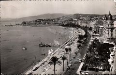CPA Cannes AM La Croisette et la Plage 