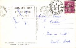 CPA Cannes La Croisette et le Mt Chevalier 