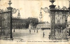 CPA Nancy Grilles de Jean Lamour Place et Statue Stanislas 