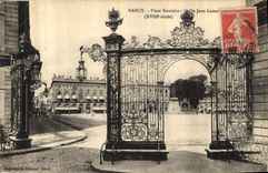 CPA Nancy Place Stanislas Grille Jean Lamour 