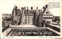 CPA Langeais Le Chateau facade interiure 