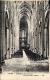 CPA Tours Cathedrale Saint Galien Nef Centrale et Choeur 