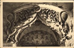 CPA Chateaux de la Loire Chateau de Loches Frontispice de l'Entree de l'Oratoire d'Anne de Bretagne 