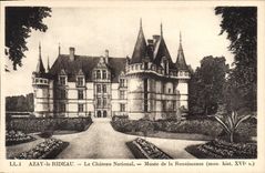 CPA Azay le Rideau Le Chateau National Musee de la Renaissance 