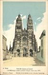 CPA Tours Indre et Loire Cathedrale Saint Gatien Facade Ouest avant 1870 