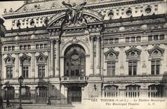 CPA Tours Le Theatre Municipal 