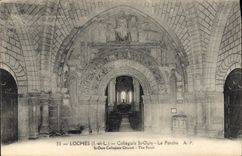CPA Loches Collegiale St Ours Le Porche 