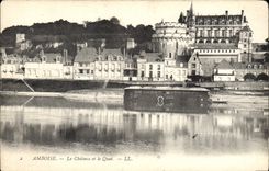 CPA Amboise Le Chateau et le Quai 
