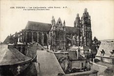 CPA Tours La Cathedrale cote Nord 
