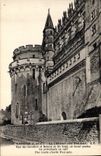 CPA Amboise Le Chateau cote Nord Ouest Tour des Cavaliers et Balcons en fer ferge 