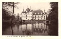 CPA Azay le Rideau Vue Generale Face Est 