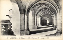 CPA Amboise Le Chateau Galerie Interieure 