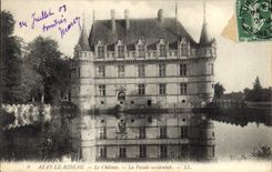 CPA Azay le Rideau Le Chateau La Facade occidentale 