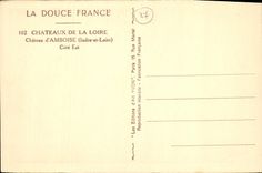 CPA Chateaux de la Loire Chateau d'Amboise Indre et Loire Cote Est