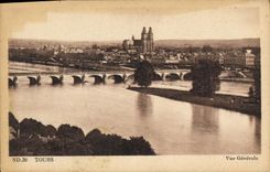 CPA Tours Vue Generale 