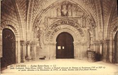 CPA Loches Eglise Saint Ours Jadis Collegiale Notre Dame 
