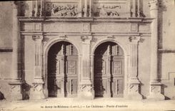 CPA Azay le Rideau Le Chateau Porte d'entree 