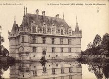 CPA Azay le Rideau Le Chateau National Facade Occidentale 