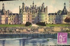 CPA Chateaux de la Loire Chateau de Chambord Facade Nord 