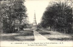 CPA Amboise La Pagode dans la Foret d'Amboise 