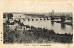 CPA Tours Vue prise de Saint Symphorien 