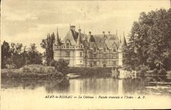 CPA Azay le Rideau Le Chateau Facade orientale et l'Indre 