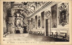 CPA Tours Le Nouvel Hotel de Ville Salle des Fetes 