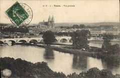 CPA Tours Vue generale 
