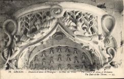 CPA Loches Oratoire d'Anne de Bretagne Le Dais du Trone 