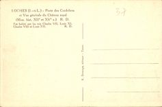 CPA Loches Porte des Cordeliers et Vue generale du Chateau royal