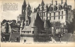 CPA Loches Le Chateau Royal et la Porte des Cordeliers 